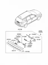 Ручка двери HYUNDAI / KIA 812602L200