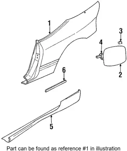 Крыло MITSUBISHI MB959321