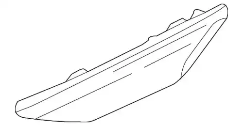 Фонарь, боковой 95863112800 PORSCHE
