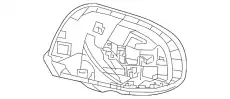 КОРПУС ЗЕРКАЛА ЗАДНЕГО ВИДА, ЛЕВЫЙ 7632C645 MITSUBISHI