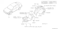 Подкрылок SUBARU 59110FA050