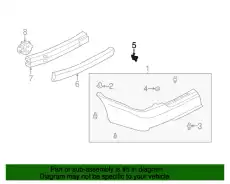 Кронштейн переднего бампера 852224Z000 NISSAN