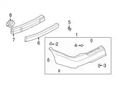 Кронштейн переднего бампера 852224Z000 NISSAN