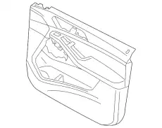 Облицовка двери Л Пд 51419473851 BMW