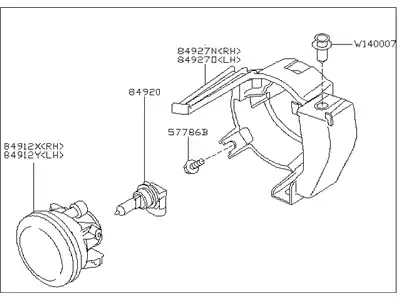 Фара противотуманная SUBARU 84501SA010