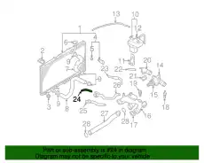 ПАТРУБОК РАДИАТОРА ВЕРХНИЙ MR355521 MITSUBISHI