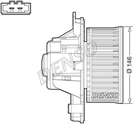 Вентилятор салона DEA21014 DENSO