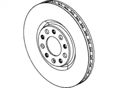 HUB AND BEARING BRAKE FRONT 68137 552AA DODGE