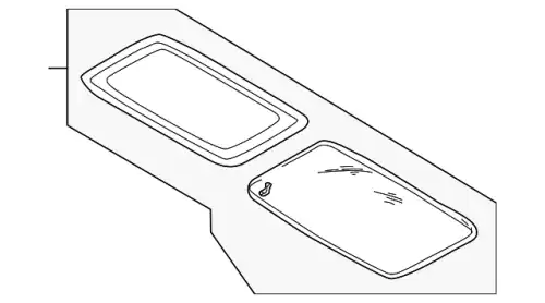 Стекло люка MITSUBISHI MR396510
