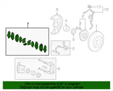 Тормозные колодки дисковые HONDA 45022T5RA50