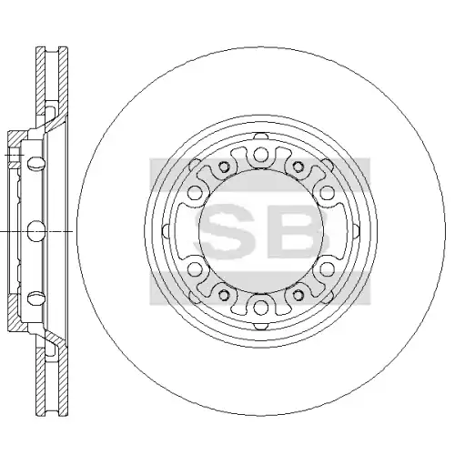 Тормозной диск SANGSIN SD4320
