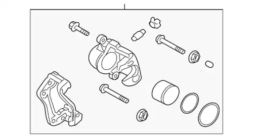 Caliper kit-brake,lh 581803VA90 HYUNDAI