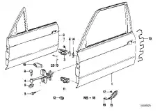 Дверь Л Пд ! \BMW 3' E30 41 51 1 965 017