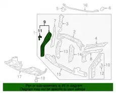 STAY SET, R. FR. BULKHEAD SIDE 04601-SHJ-A00ZZ HONDA
