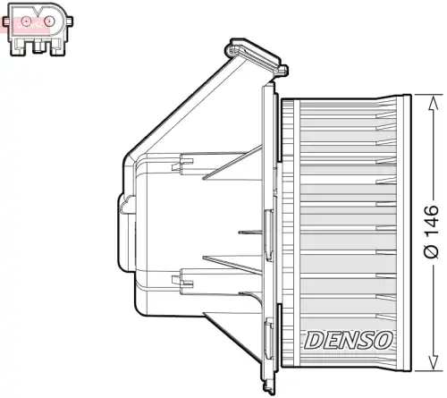 Вентилятор отопителя DENSO DEA17032