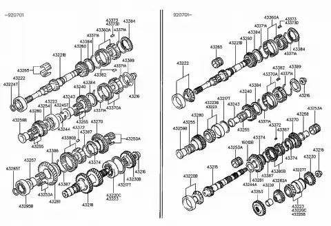 Шестерня КПП HYUNDAI / KIA 4327034001