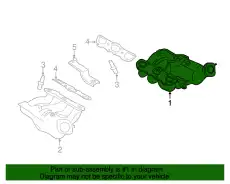 Коллектор выпускной PORSCHE 98111321202