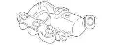 Коллектор выпускной PORSCHE 98111321204