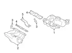 Коллектор выпускной PORSCHE 98111321204