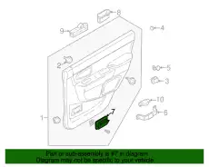 ПЕПЕЛЬНИЦА,ОБШИВКИ ЗАДН. ДВЕРИ MR366005 MITSUBISHI