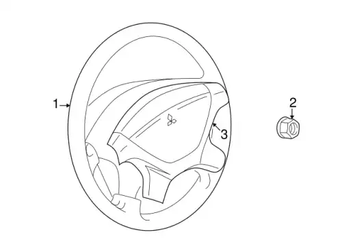 Рулевое колесо MITSUBISHI MR569463HA