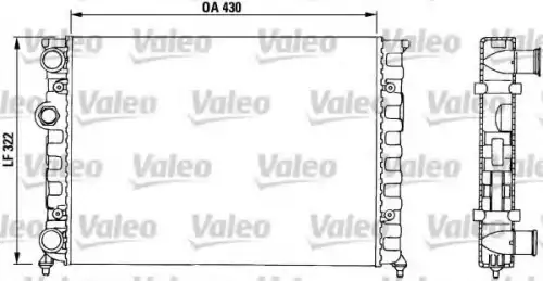 Радиатор системы охлаждения двигателя VALEO 730503