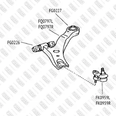 Шаровая опора FIXAR FK0959R