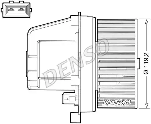 Вентилятор отопителя DENSO DEA33003