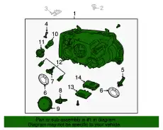 Фара LAND ROVER LR012448