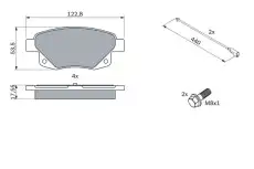 Тормозные колодки дисковые BOSCH 0 986 494 171