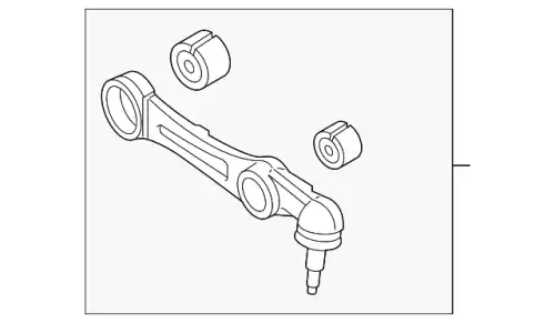 Lateral arm assy - front, lh 54500B1010 HYUNDAI