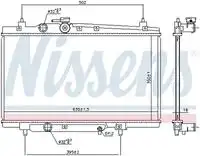 Радиатор кондиционера (конденсатор) NISSENS 606668