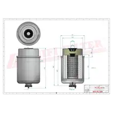 Топливный фильтр HIFI SN70512