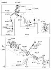 бачок жидкости гур 571503K100 HYUNDAI
