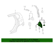 Подкрылок HONDA 74591-TK6-A00