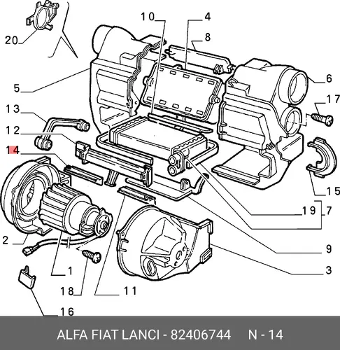 Стекло фары LANCIA 82406744