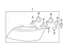 Фонарь габаритный HYUNDAI / KIA 921010A000