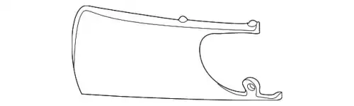 Планка зеркала боковая, левая 4369187 SAAB