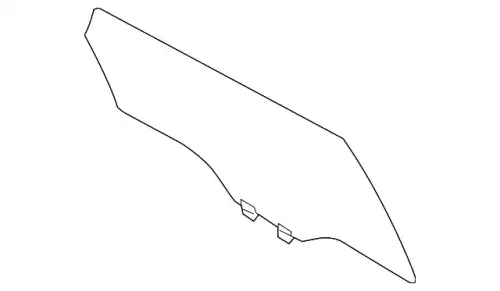 GLASS(R),DOOR-R. TK48-72-510A MAZDA