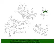 Профиль направляющий 1J5807184 VAG