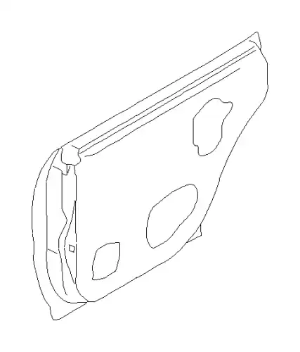 PANEL ASSEMBLY-REAR DOOR,LEFT 60409SA0109P SUBARU