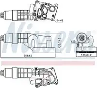 Масляный радиатор NISSENS 91197