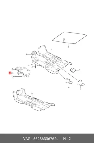 Коврики в салон VAG 562863367 62U