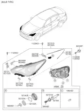 Автолампа KIA 1864305009LV 12