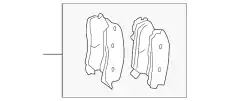 Тормозные колодки дисковые MITSUBISHI 4605B927