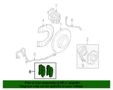 Тормозные колодки дисковые MITSUBISHI 4605B927