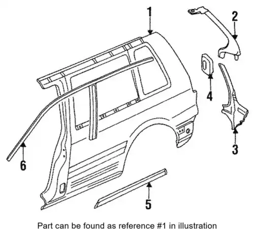 Крыло MITSUBISHI MR325138