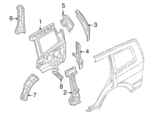 Крыло MITSUBISHI 5301C079