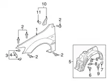 Крыло MITSUBISHI MR954149
