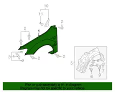 Крыло MITSUBISHI MR954149